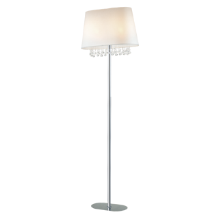 Bellini gulvlampe i hvid/krom fra Design by Grönlund.